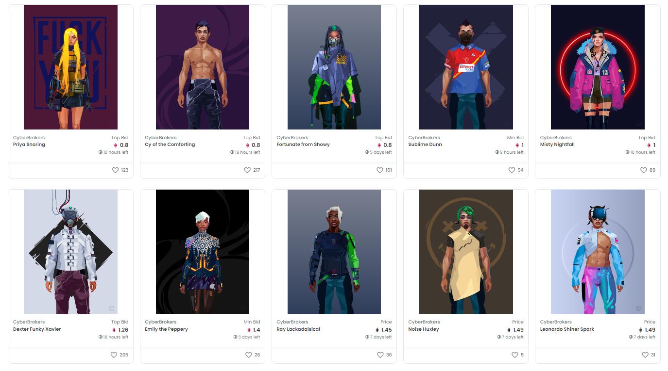 The CryptoBrokers NFT collection on OpenSea